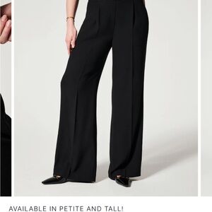 Spanx pleated wide leg pants